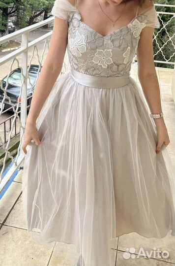 Платье миди вечернее