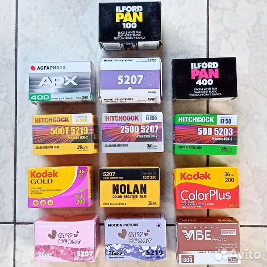 Фотопленки Kodak,Fuji, Hitchcock