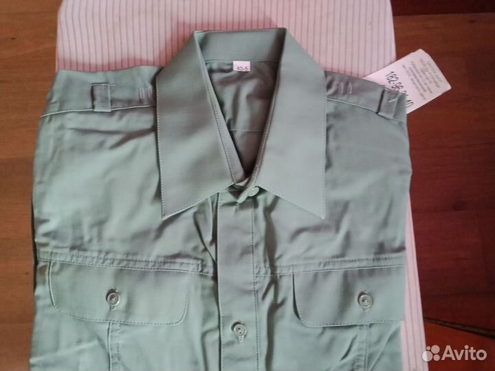 Рубашка военная мужская оливкового цвета