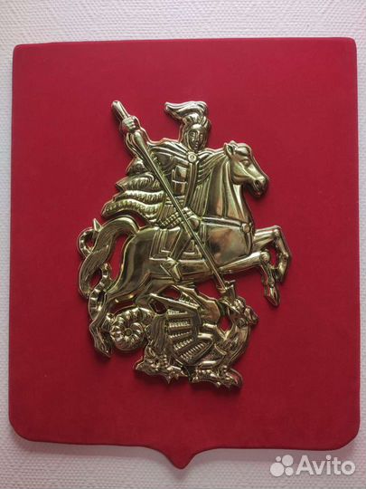 Герб Москвы/России с гальванопластикой