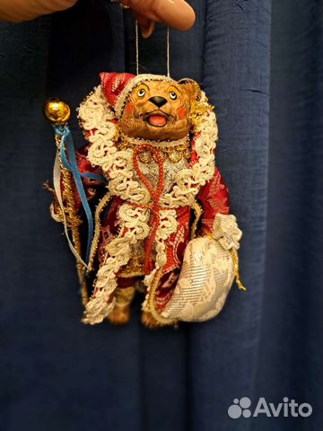 Подвесная кукла Дед Мороз-медведь