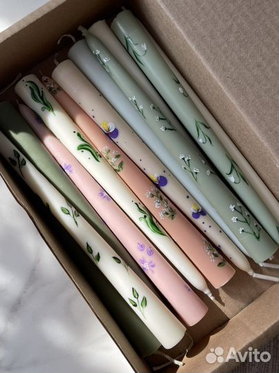 Расписные свечи в подарок