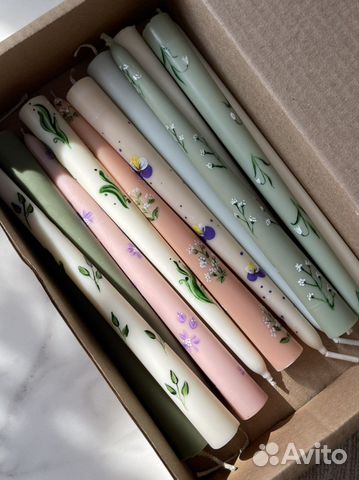 Расписные свечи в подарок