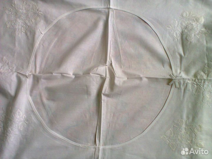 1,5 спальный комплект белого постельного белья