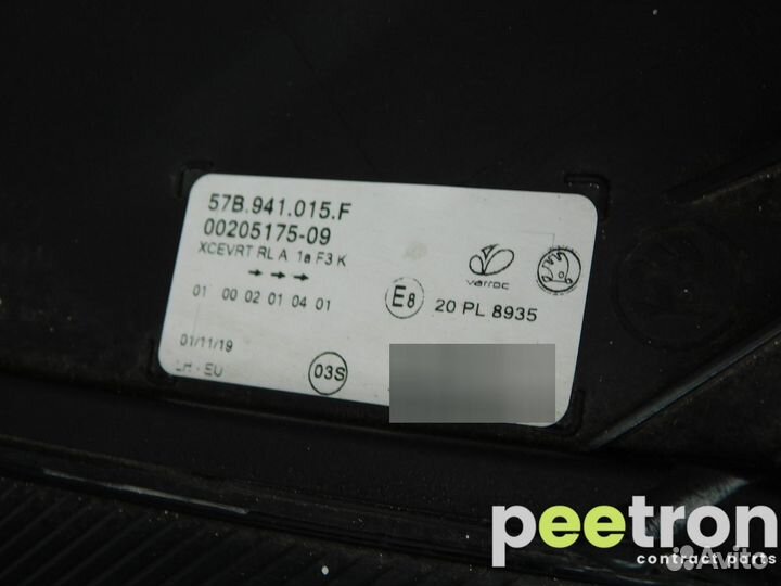 Б/У Б/У Фара Левая VAG арт. 57B941015F 57B94101