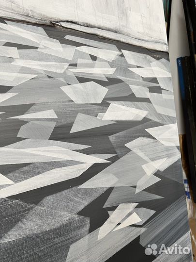 Авторская картина маслом «Апрель», большая