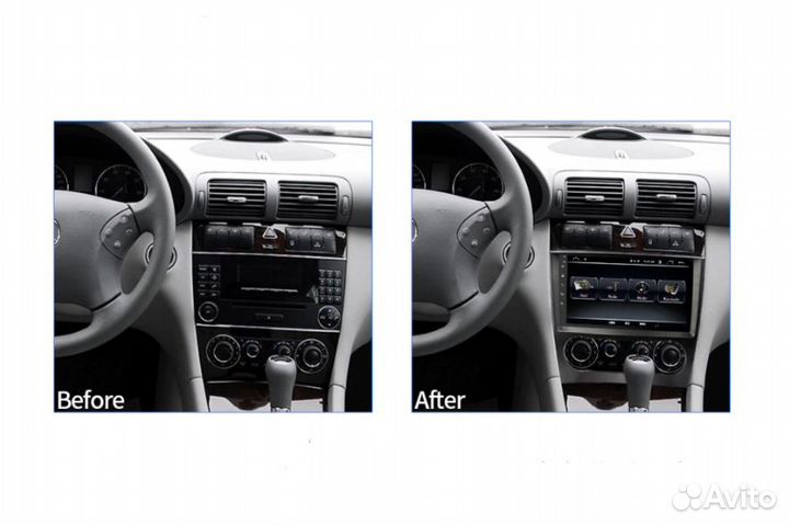 Штатная магнитола Benz W203 W209 Vito W639 C200