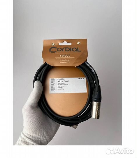 Микрофонный кабель Cordial CTM 3 FM-BK