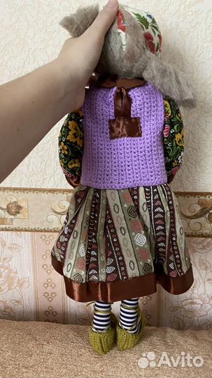 Интерьерная текстильная кукла «Баба-Яга»