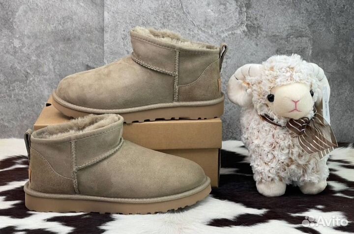 Угги Ugg Classic Ultra Mini Khaki