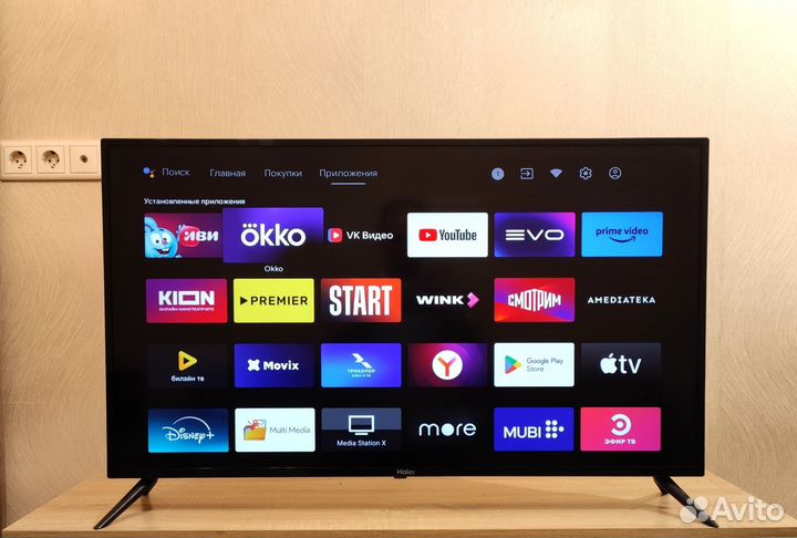 Haier Android TV 2022 Wi-Fi голос 106см