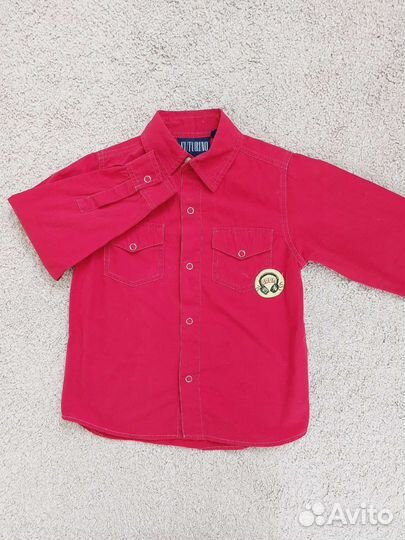 Качественные рубашки для мальчика р.104-110