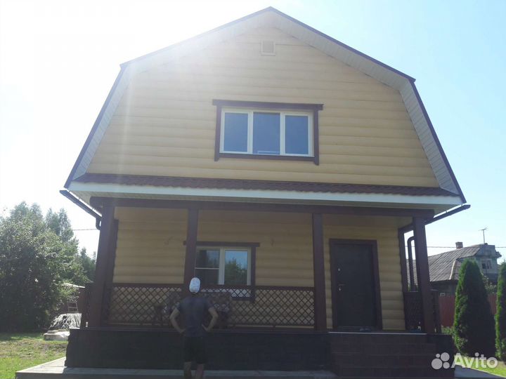 Покраска деревянных домов,бань, вставка окон