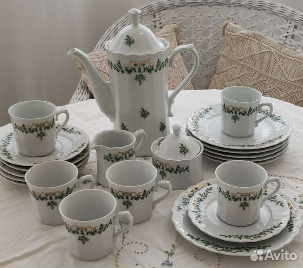 Винтажный фарфоровый сервиз Бавария клеймо