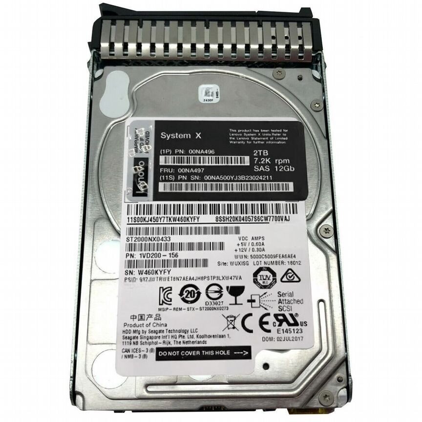 [00NA497] Жесткий Диск Lenovo 2tb 00na496 Sas 2,5" 00na497