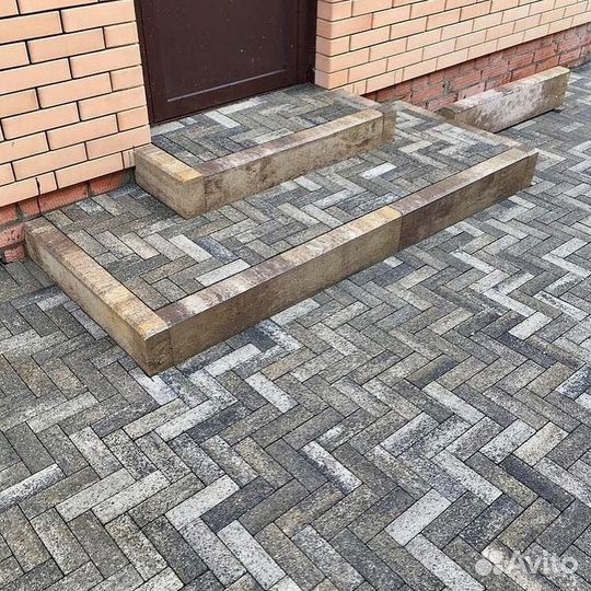 Тротуарная плитка паркет