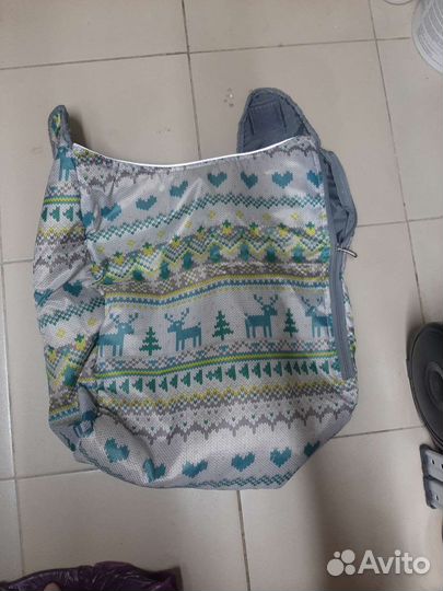 Санки с колёсами и 2мя ручками вправления, чехол