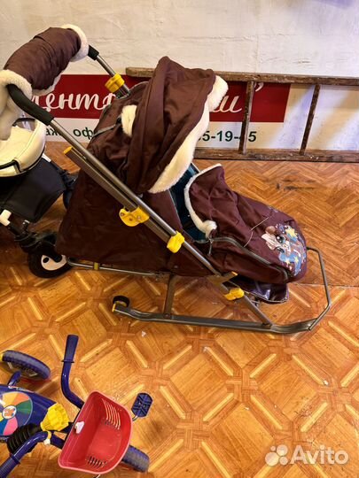 Санки-коляска комби Ника 