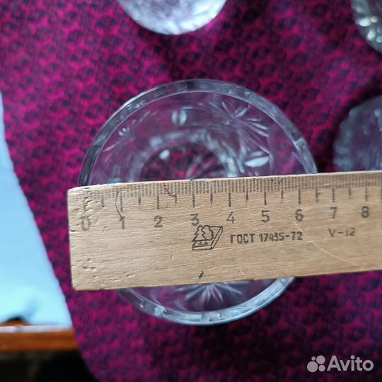 Стаканы, хрусталь, СССР, 5шт