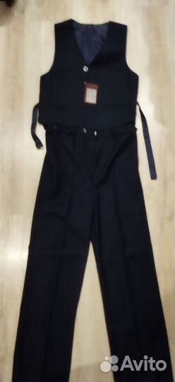 Школьный костюм для мальчика 146 синий