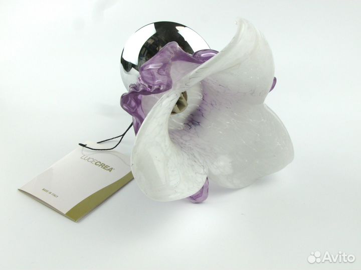 Спот LuceCrea муранское стекло/хром