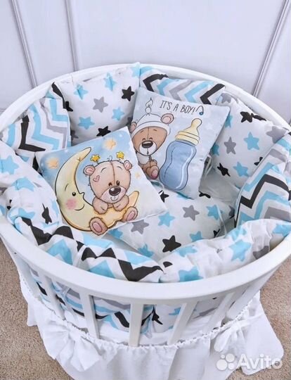 Бортики в детскую кроватку