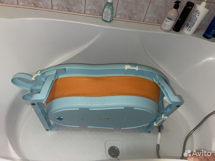 Ванночка детская с гамаком складная