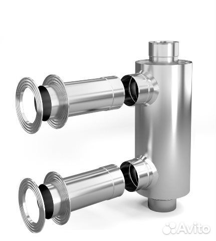 Дымоход-конвектор-1 тмф д/смежного помещ нерж 1/0