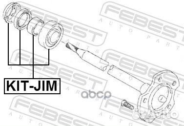Подшипник ступ.suzuki jimny 98- зад. +ABS