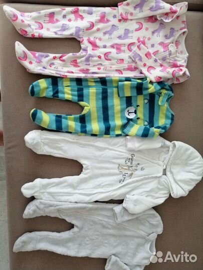 Комбенизон флисовый 3-6мес