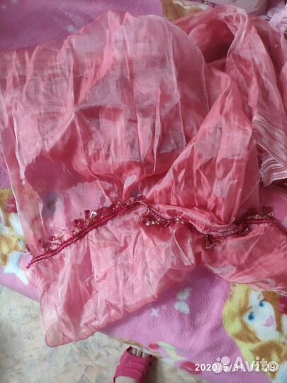 Шторы для девочки, барби матовый атлас