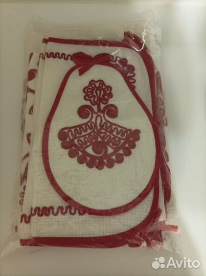 Скатерть льняная, отрезы и подарочный набор