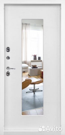 Входная Уличная дверь с терморазрыом Тичино белая