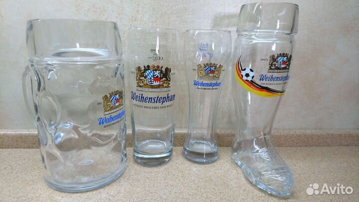 Пивные бокалы и кружки новые