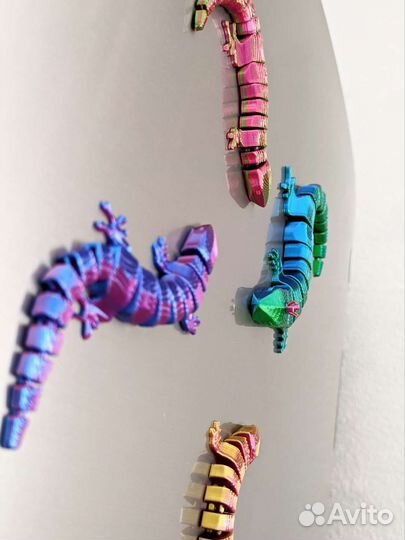 Комплект подвижных магнитных игрушек. 3д