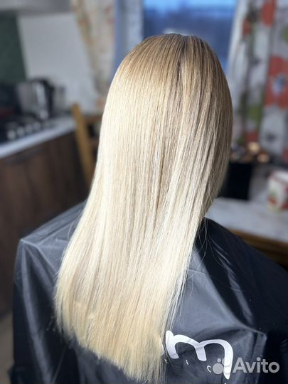 Кератиновое выпрямление волос