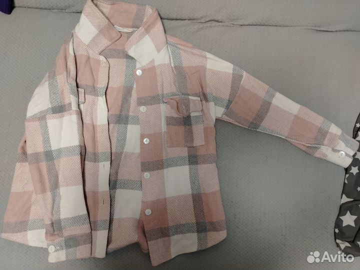 Клетчатая рубашка женская