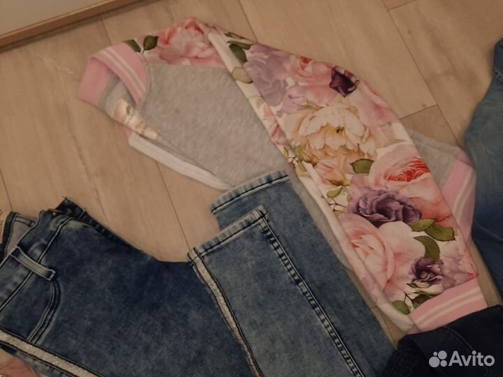 Джинсовые вещи на девочку пакетом