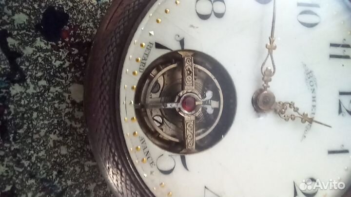 Часы антикварные Bonheur, серебро 1900 г