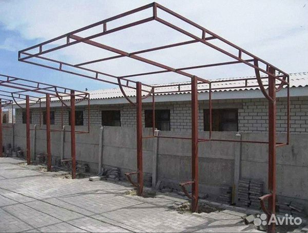Навесы монтаж