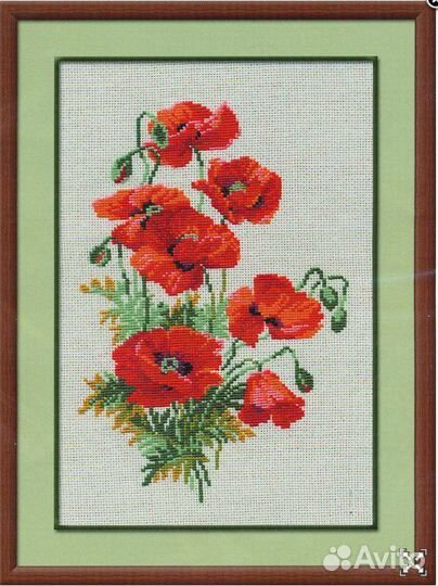 Набор для вышивания Riolis «Полевые маки» 21x30см