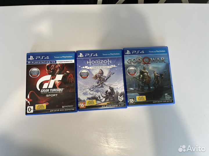 Игры для ps4 God of War Gran Turismo Horizon