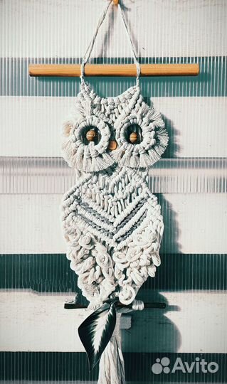 Сова Тима (техника макраме). Оберег. Талисман
