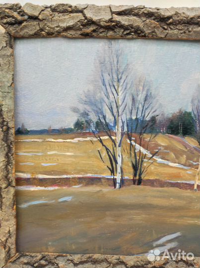 Картина пейзаж размер 30*25 см. картон, масло, 1