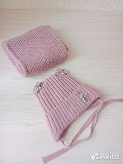 Шапки,снуд и перчатки для девочки
