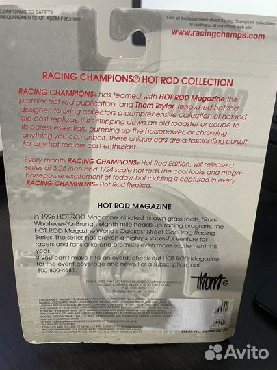 Racing Champions 1986 Chevy El Camino Hot Rod Mag