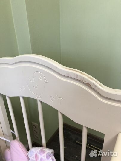 Детская кроватка с ящиком