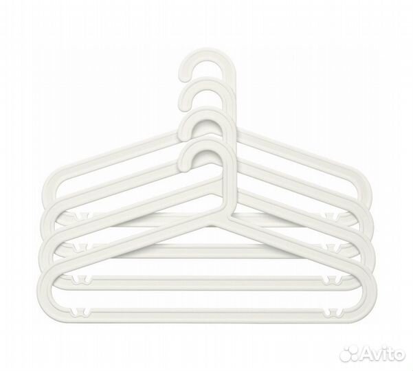 Вешалки плечики IKEA белые Багис 4 шт Новые