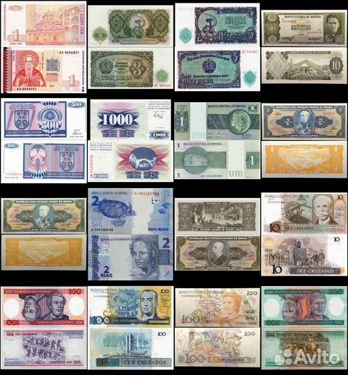 Иностранные банкноты от А до Е