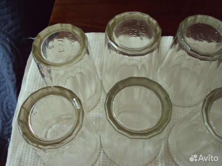 Стаканы граненые широкий ободок 14 гран 60 х годов